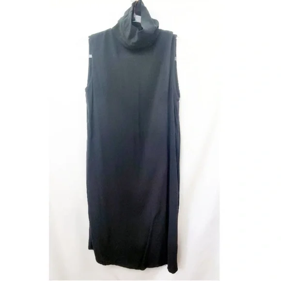 Jesse Kamm Open V-Back Mock Neck Black Dress XS | Collector’s Piece - Picture 4 of 10